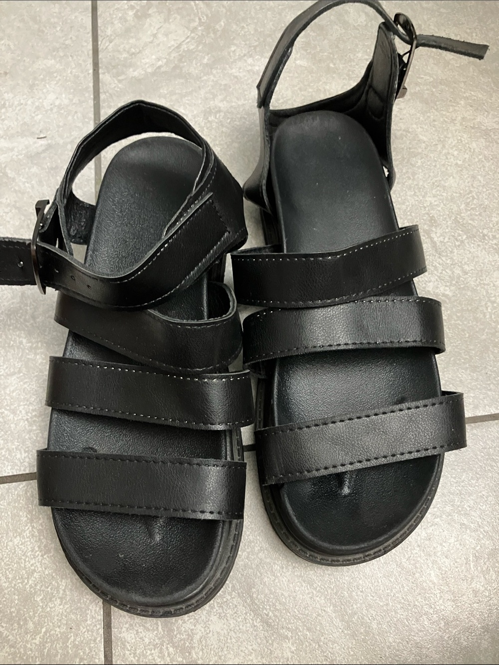 Black Strappy  Sandals